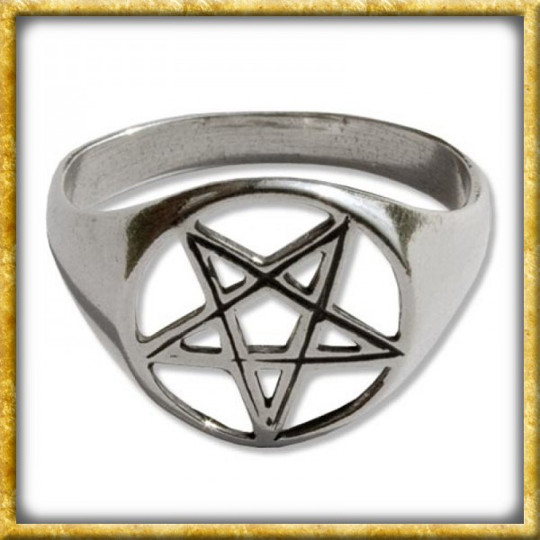 Ring aus Silber - Pentagramm