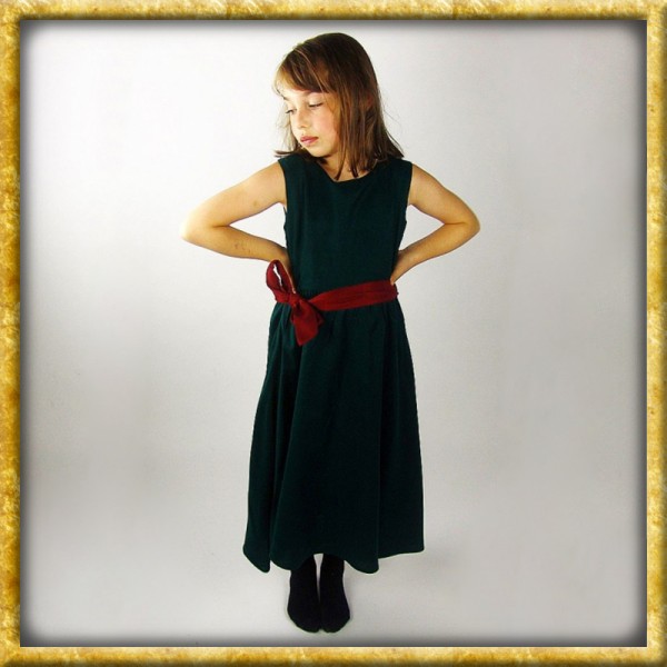 Ärmelloses Kleid für Mädchen - Grün