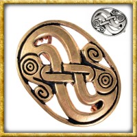 Wikinger Brosche Schlangen Vendelzeit - Bronze oder Silber