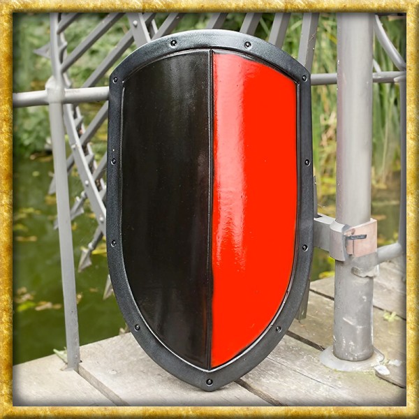 LARP Drachenschild Ready for Battle - Schwarz/Rot