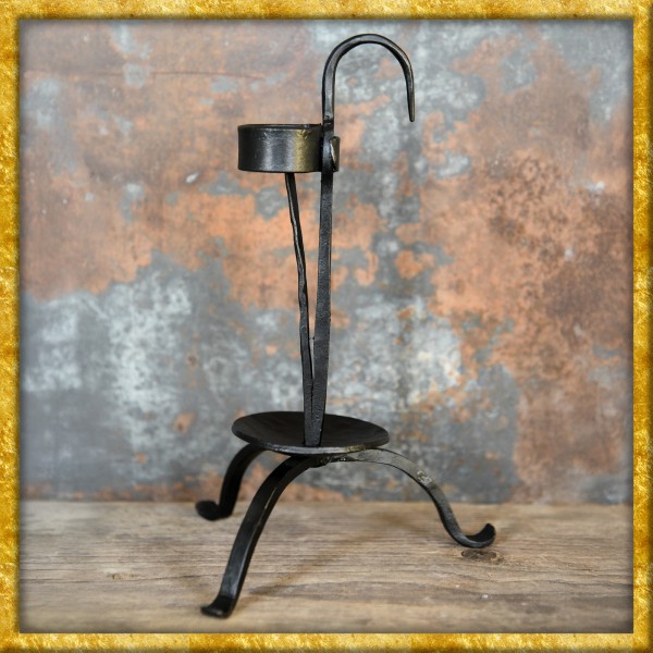 Geschmiedeter Mittelalter Kerzenständer aus Schmiedeisen