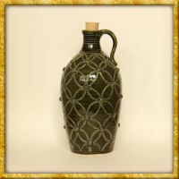 Tonflasche Himbeer Muster - 1 Liter