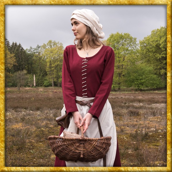 Mittelalter Cotehardine Ava - Weinrot