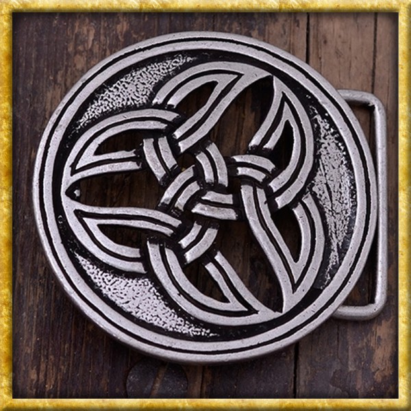 Gürtelschnalle Keltische Dreifalt - Silber oder Bronze