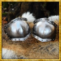 Mittelalterliche Kniekacheln 15. Jahrhundert aus 2mm Stahl