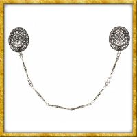 Wikinger Fibelkette mit 6 Gliedern - Silber