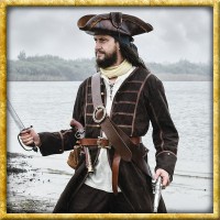 Piratenmantel Justaucorps Edward - Braun