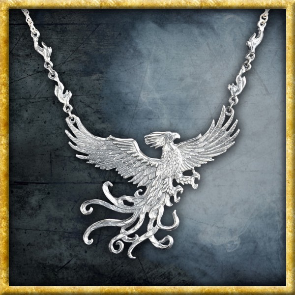 Harry Potter - Kette Fawkes der Phönix Sterlingsilber