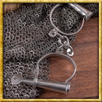 Mittelalter Handschellen aus verchromtem Stahl