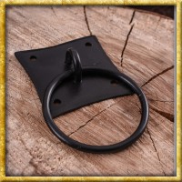 Mittelalter Truhen und Türbeschlag mit Ring aus Eisen