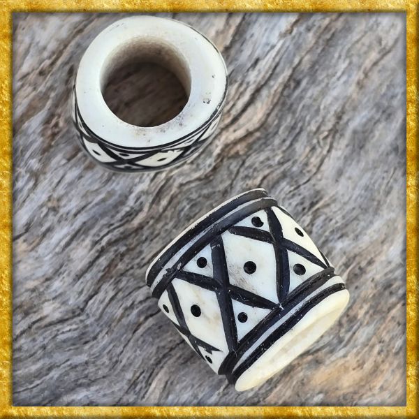 Wikinger Bartperle aus Hirschgeweih