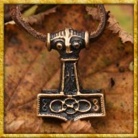 Halskette Thorshammer mit Knoten aus Bronze