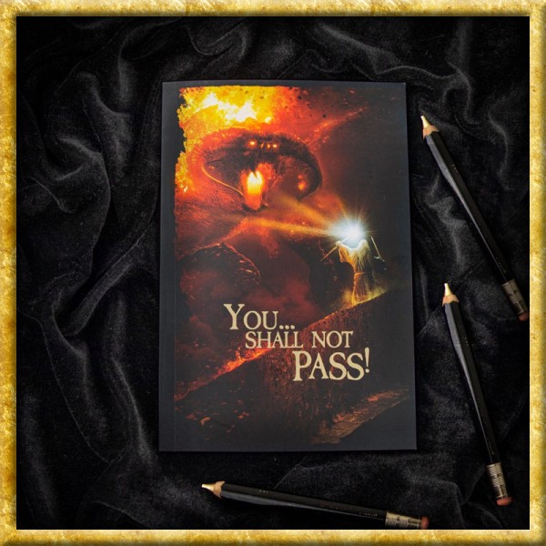 Herr der Ringe - Notizbuch You shall not pass A5 - 120 Seiten