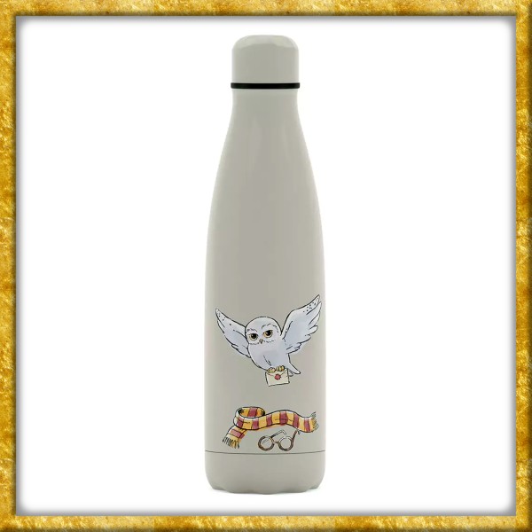 Harry Potter - Edelstahl Trinkflasche Hedwig