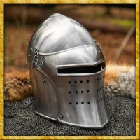 Beckenhaube mit Visier aus 1,6mm Stahl