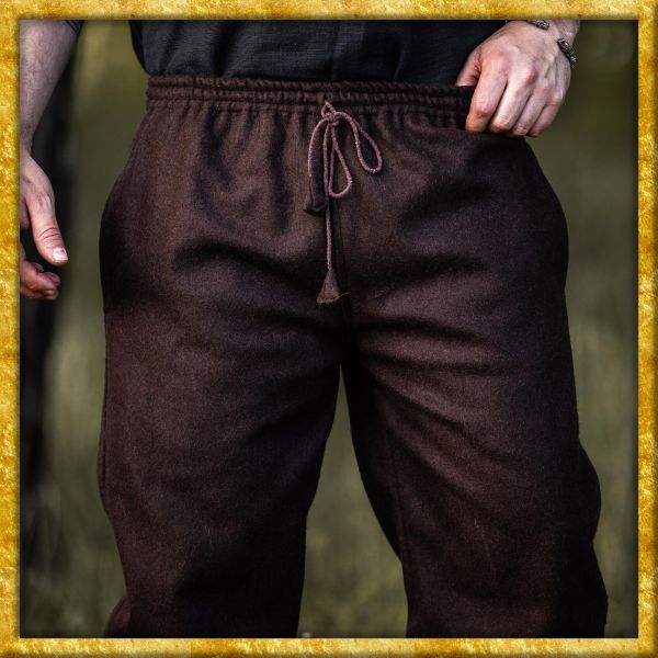 Rustikale Wollhose - Dunkelbraun