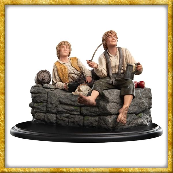 Herr der Ringe - Mini Statue Merry und Pippin 12cm