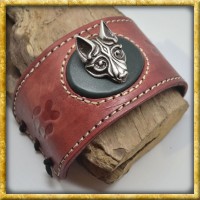 Lederarmband Fenrir Wolf