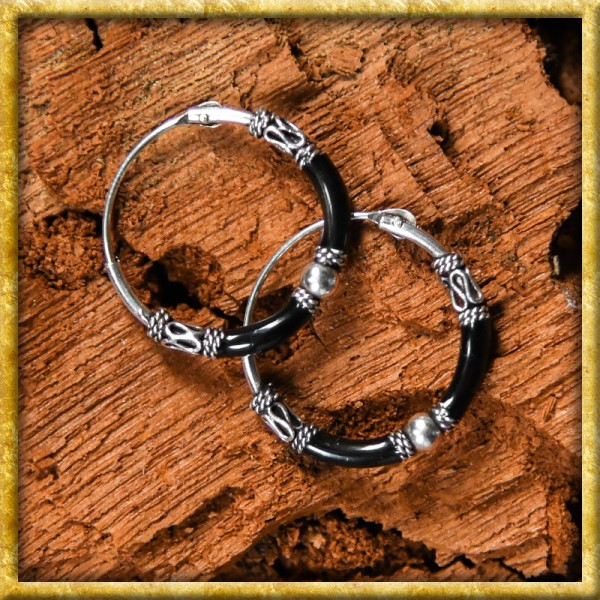 Mittelalter Ohrringe Creolen aus Sterlingsilber