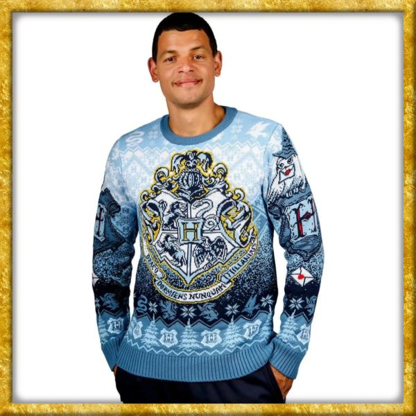 Harry Potter - Weihnachts-Pullover Hogwarts - S
