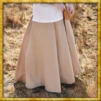 Weit ausgestellter Rock - Hellbraun