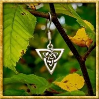 Keltische Ohrringe Triangel - Silber