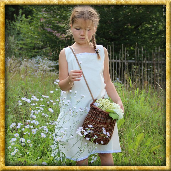 Mittelalterkleid Louise für Kinder - Weiss