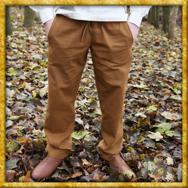 Einfache Mittelalter Hose Hagen - Beigebraun