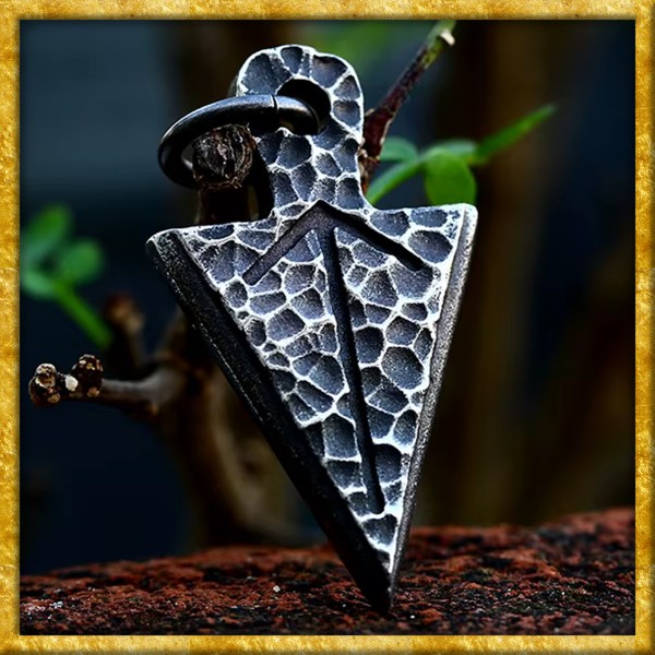 Wikinger Anhänger Speerspitze Rune Tiwaz