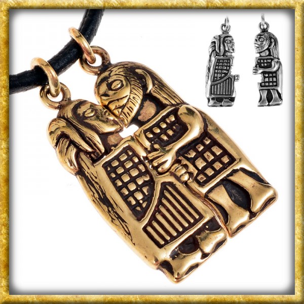 Wikinger Halskette Liebespaar Guldgubber - Bronze oder Silber