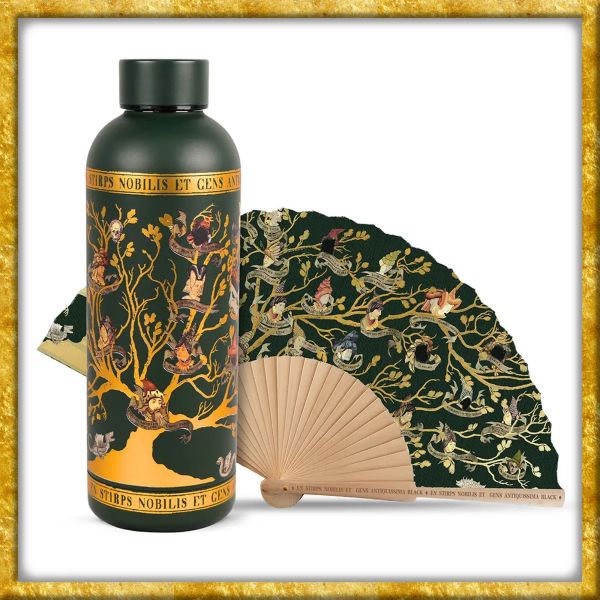 Harry Potter - Thermosflasche und Fächer Set Familie Black