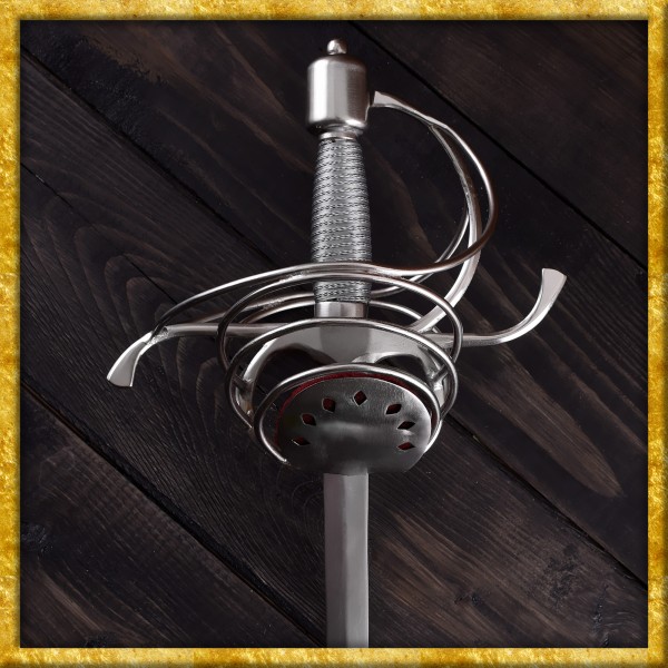 Pappenheimer Korbrapier mit drahtumwickeltem Griff