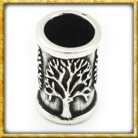 Mittelalter Bartperle mit Lebensbaum Yggdrasil aus Sterlingsilber