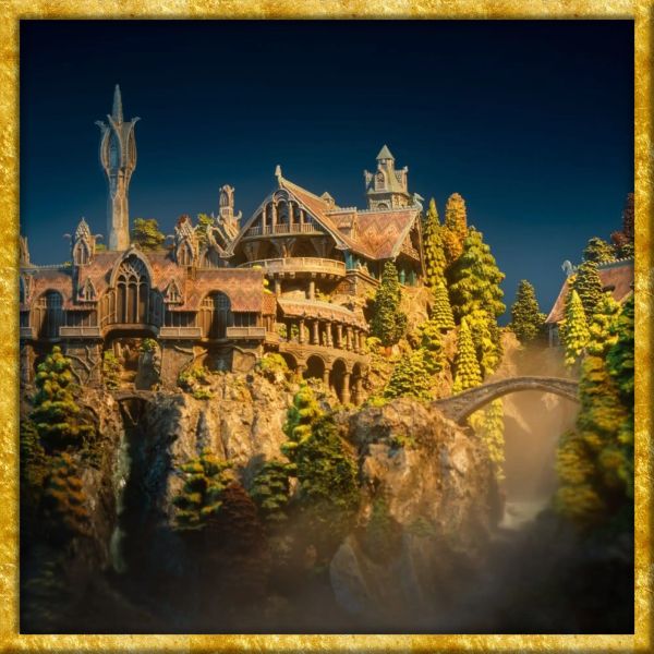 Herr der Ringe - Diorama Rivendell Open Edition 28cm