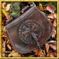 Gürteltasche mit Vegvísir - Braun