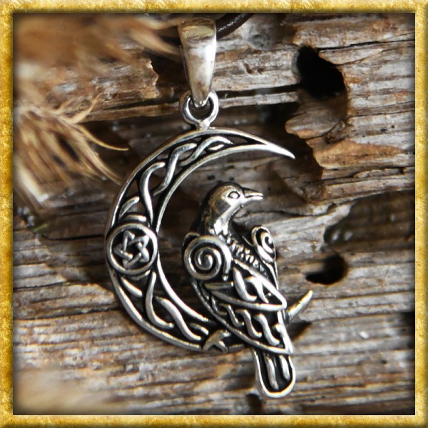 Wikinger Anhänger Rabe aus Sterlingsilber
