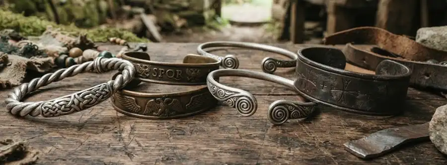 Armbänder & Amreifen der Wikinger, Kelten, Römer und des Mittelalters
