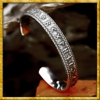 Wikinger Armreif Runen Futhark aus Edelstahl
