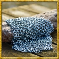 Verzinktes Kettenstück aus unvernieteten Rundringen - 20 x 20cm