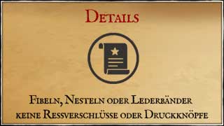 Historisch korrekte Mittelalterkleidung - Details