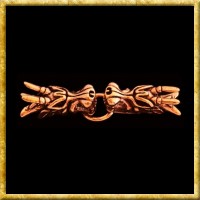 Wikinger Gewandschliesse Drachenköpfe - Bronze