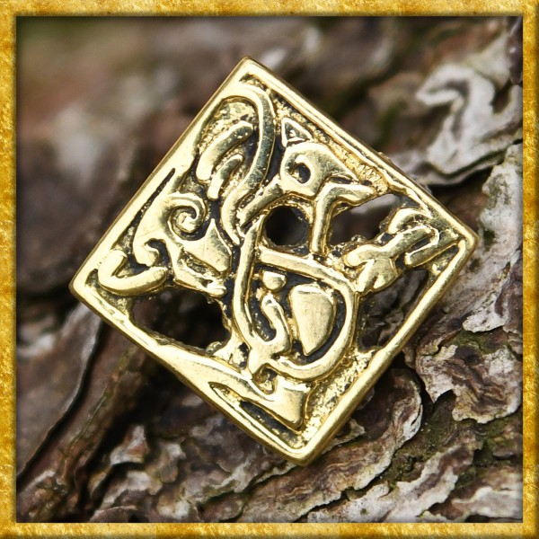 Durchbrochener Wikinger Gürtelbeschlag aus Messing