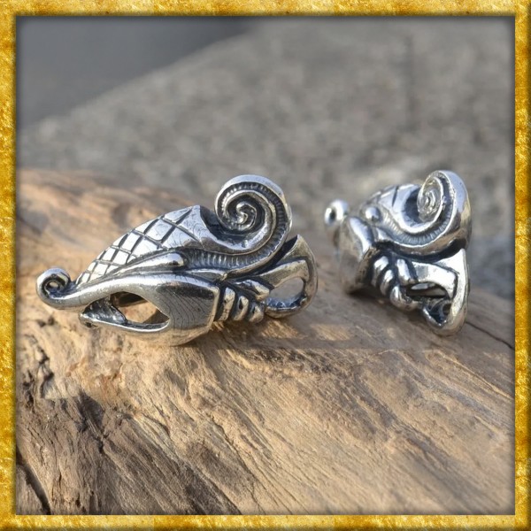 Wikinger Anhänger Drache im Jellinge-Stil aus Sterlingsilber