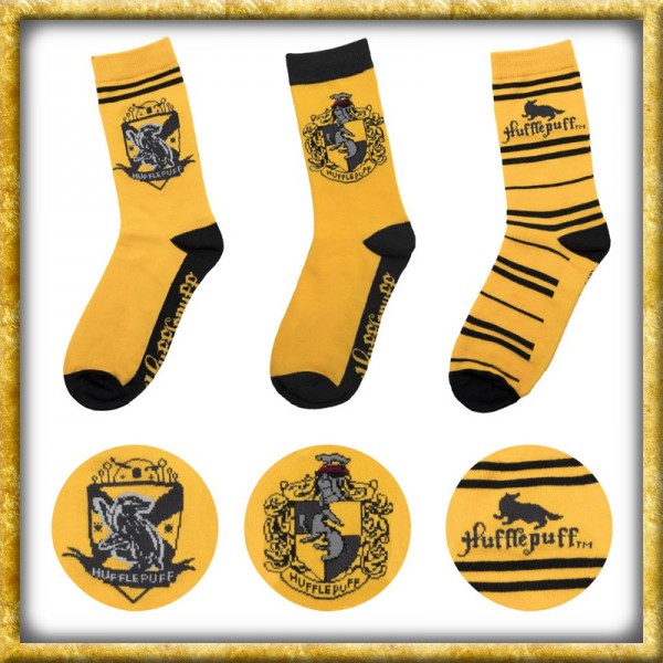 Harr Potter - Socken Hufflepuff 3er Pack