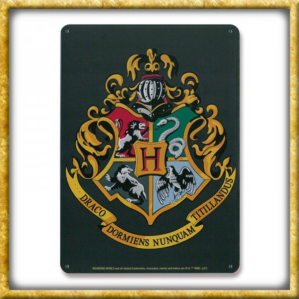 Harry Potter - Blechschild Hogwarts Logo