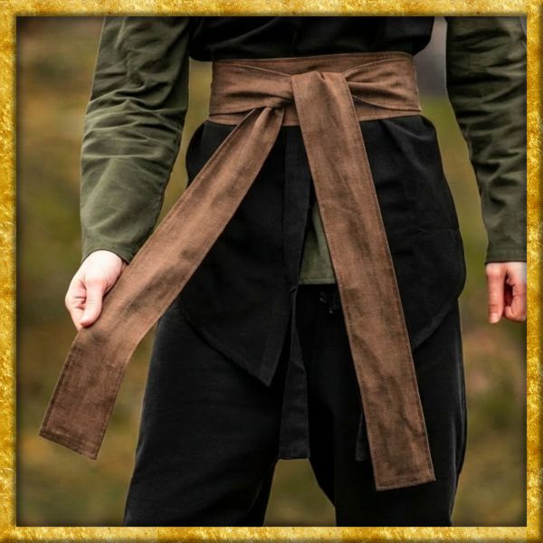 Mittelaltergürtel Torben aus Leinen - Taupe