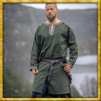 Wikinger Tunika mit Bordüre Aegir - Grün