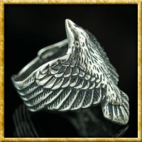 Krähenring Raven aus Silber