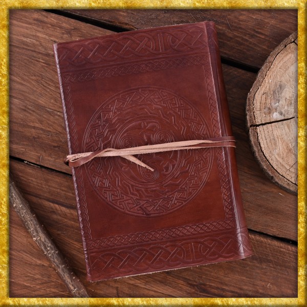 Lederbuch mit keltischem Motiv - 240 Seiten