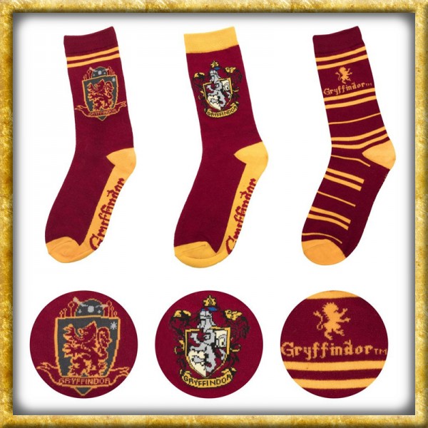 Harr Potter - Socken Gryffindor 3er Pack